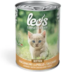 LEO'S CAT KITTEN WITH CHICK/TURK 415GR.