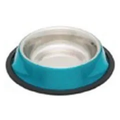 BOL ANTIDÉRAPANT EN INOX GLOW 450 ML COULEURS ASS.