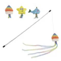 CANNES À PELUCHE ET RUBANS ASSORTIS 40 CM