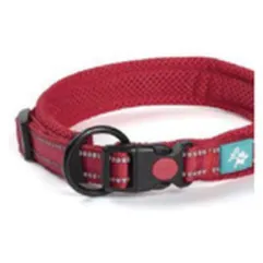 COLLIER EN NYLON ET MAILLE ROUGE XXXL 60- 65X2,5 CM