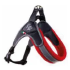 HARNAIS RÉGLABLE EN PVC, NYLON ET MAILLE ROUGE 3 40- 50 CM