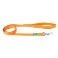 LAISSE EN NYLON ORANGE FLUO M 120X2,0 CM